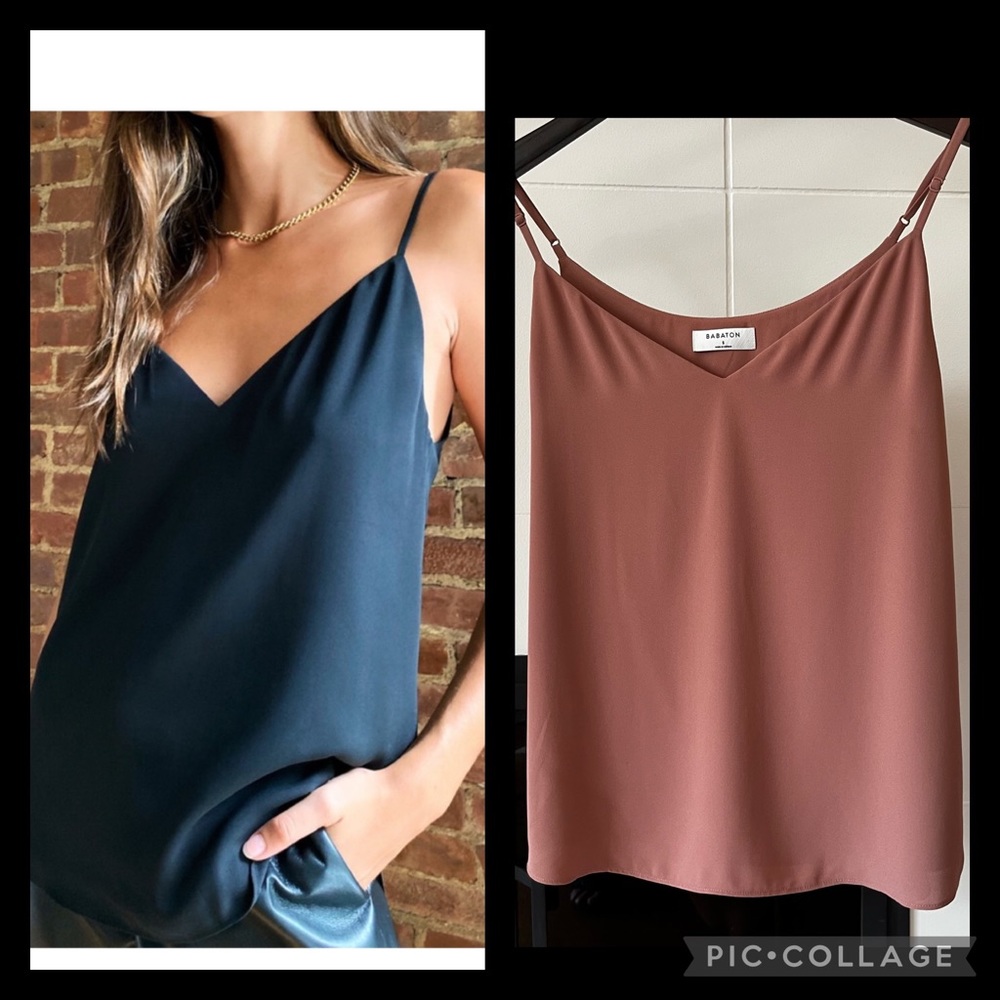 Aritzia Babaton everly camisole in rusty pink